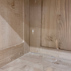 Narrow Grey Rustic Pine Glazed Cupboard