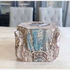 Handcarved Wooden Candle Holder