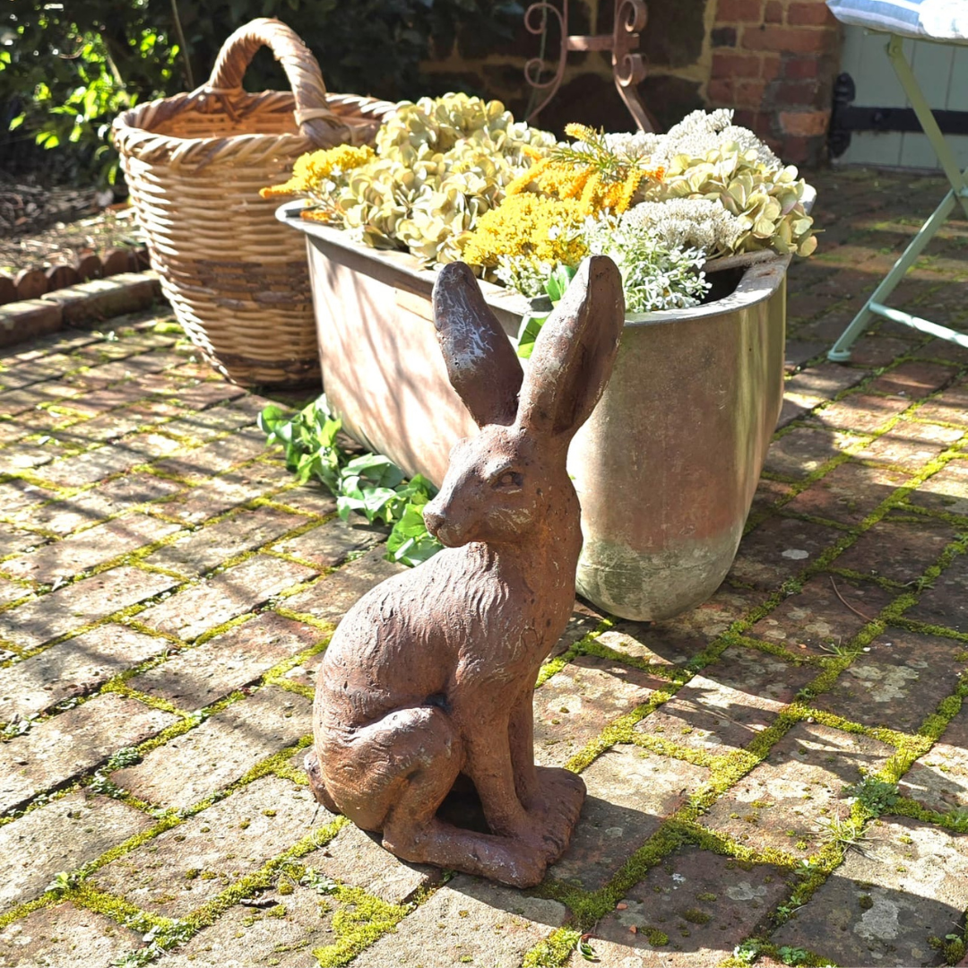 Antique Metal Garden Basin Planter