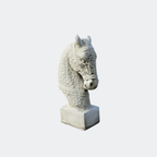 White Horse Bust Statue