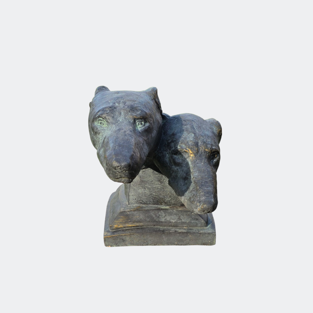 Greyhound Head Bust Statue