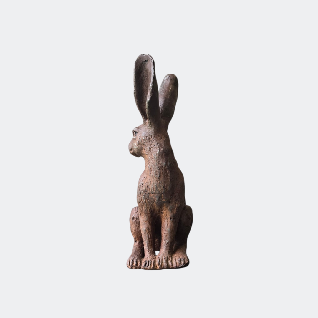 Cast Iron Hare Statue