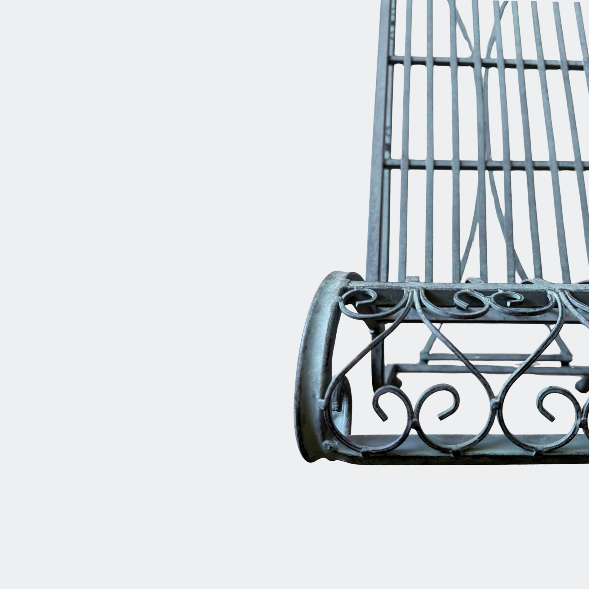 Wrought Iron Garden Bench