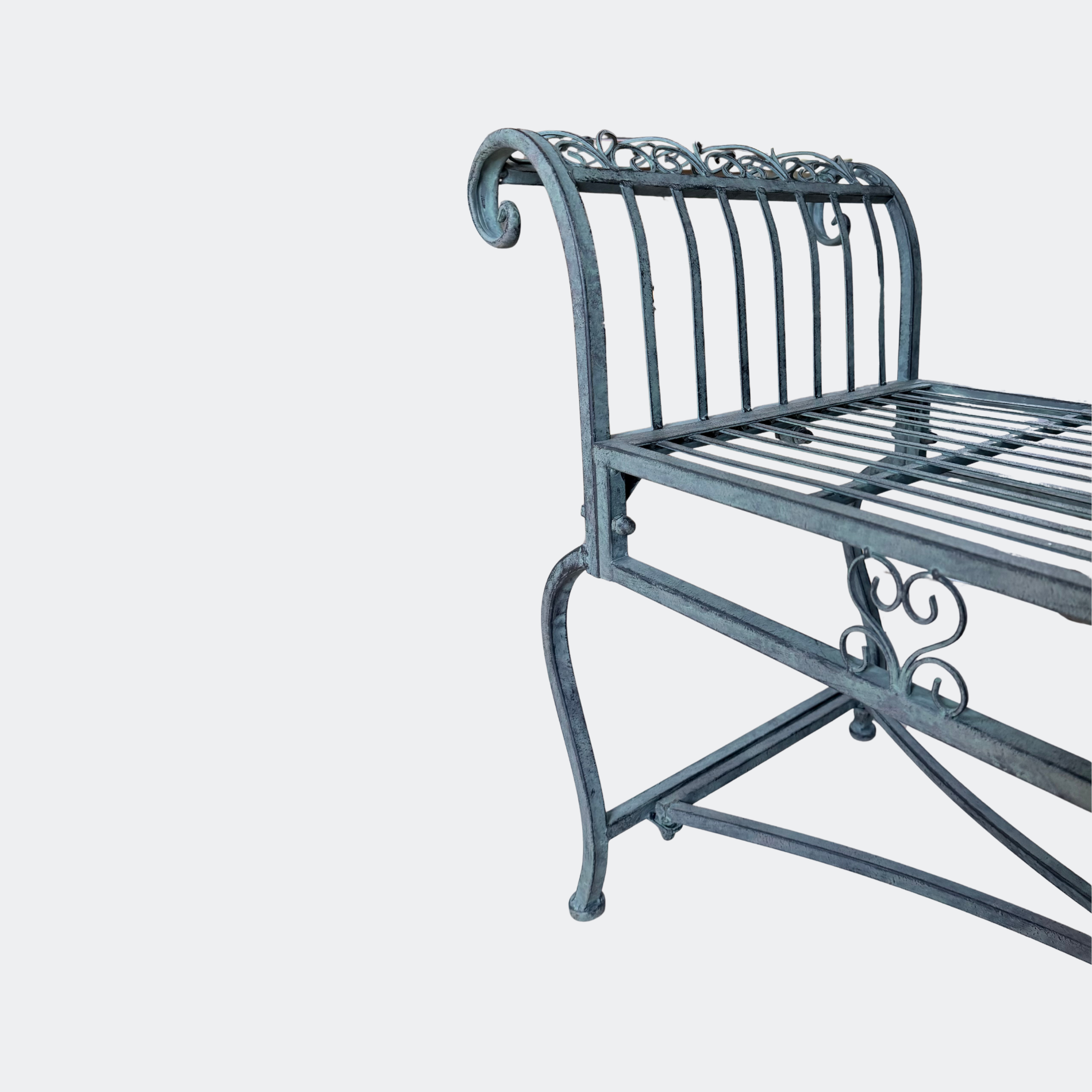 Wrought Iron Garden Bench