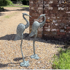 Pair of Large Metal Garden Cranes