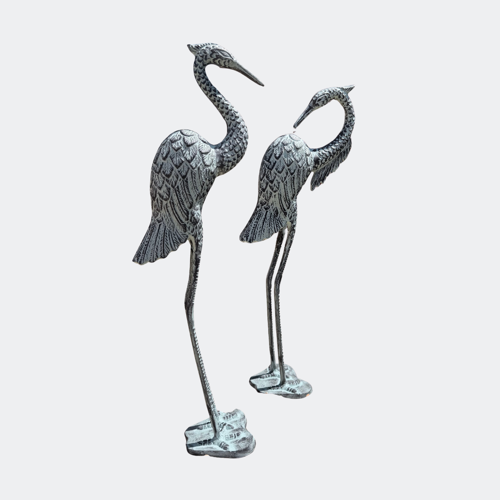 Pair of Large Metal Garden Cranes
