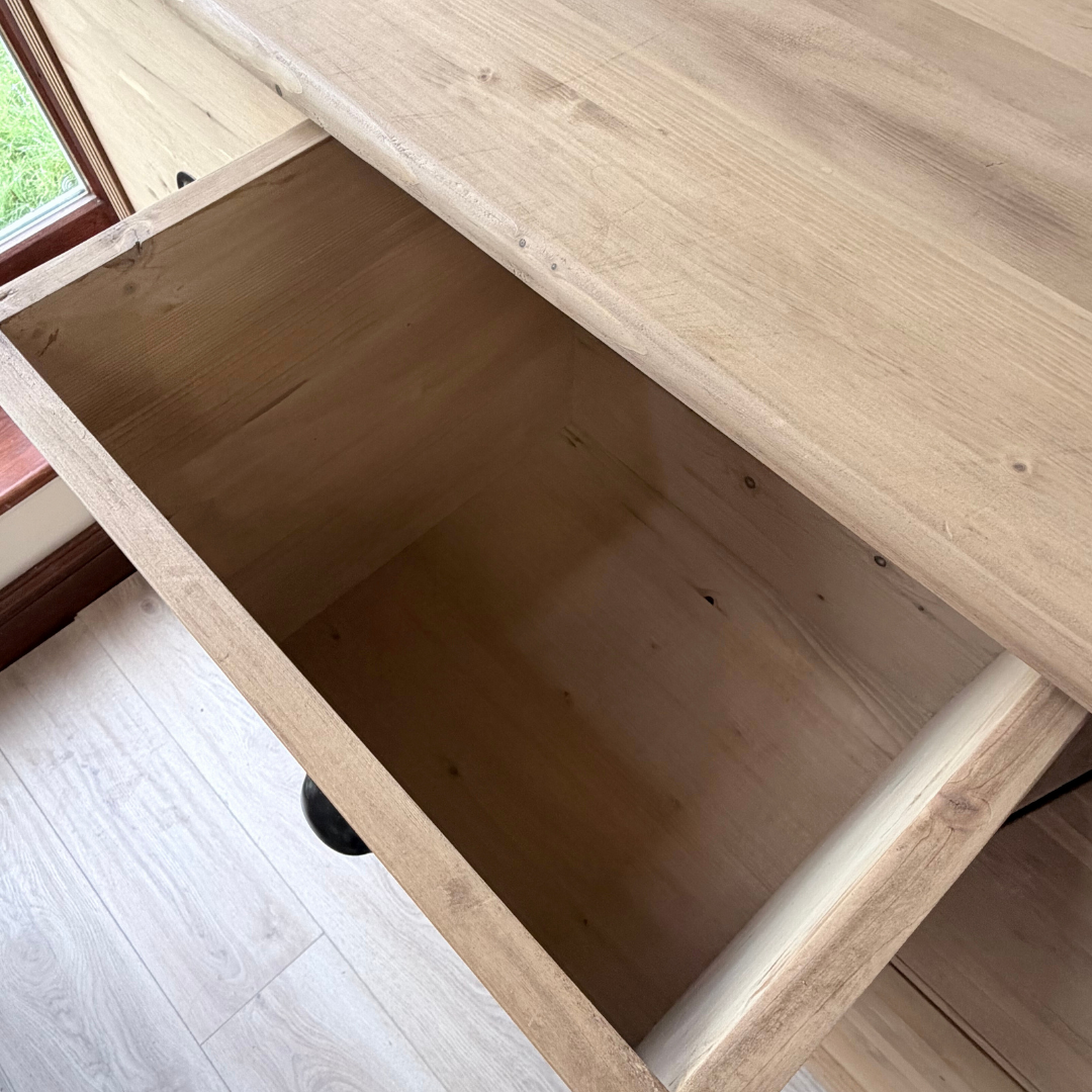 Natural Pine Chest of Drawers | 8-Drawer Farmhouse Storage Unit