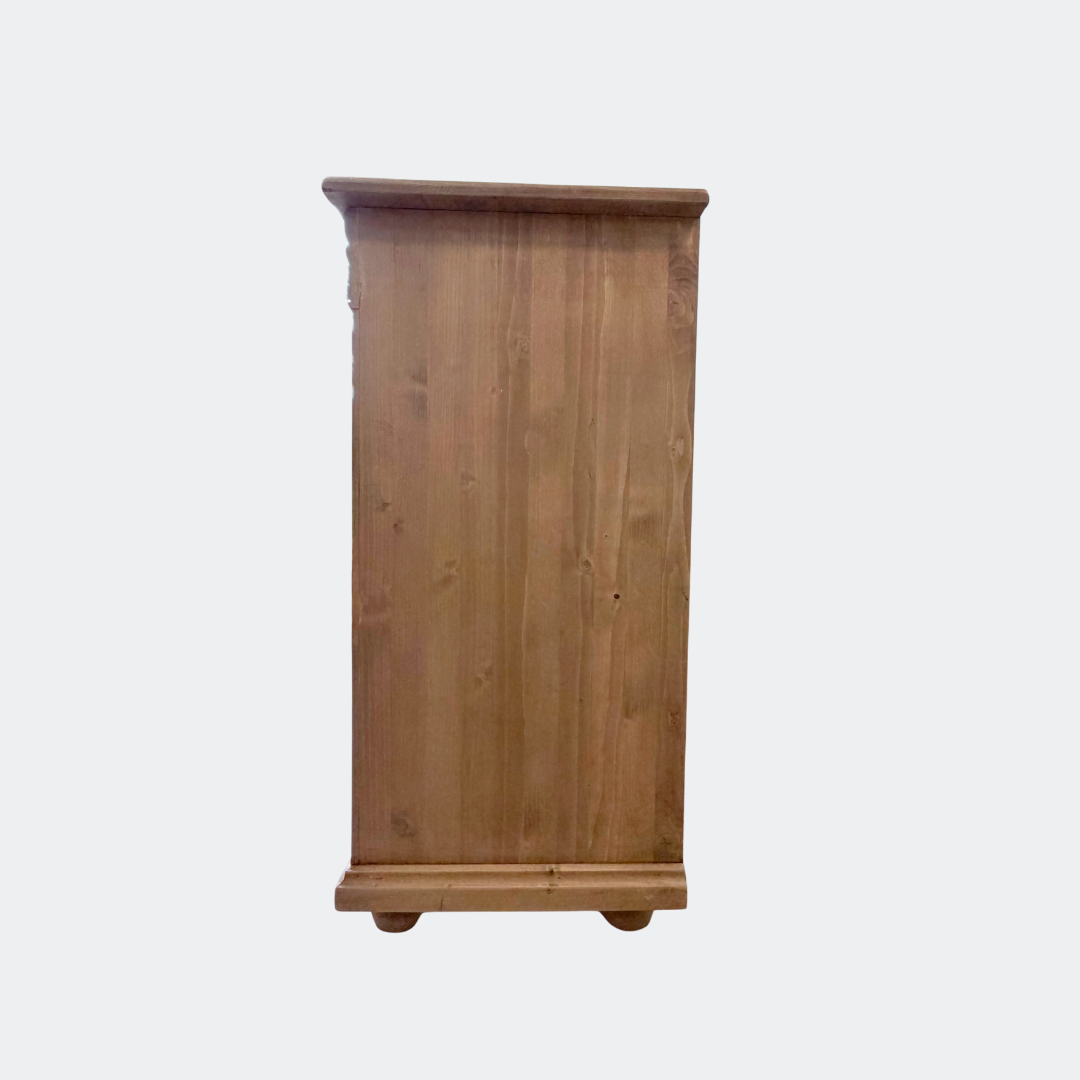 Natural Pine Chest of Drawers | 8-Drawer Farmhouse Storage Unit