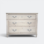 Reclaimed Pine Chest of Drawers with Grey Painted Top
