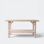 Handmade Rustic Oak Console Table