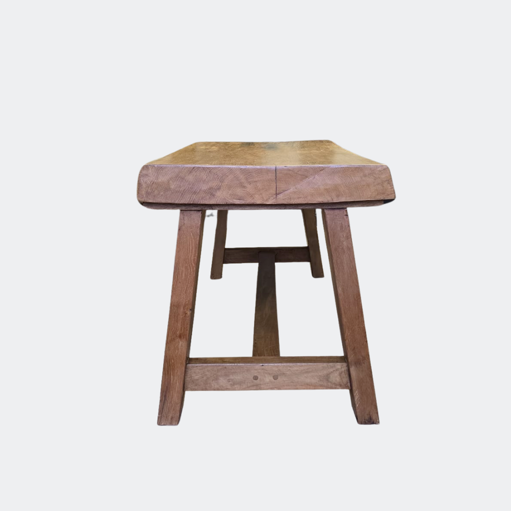 Reclaimed Oak Butcher Table | 11cm Thick Live Edge