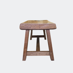 Reclaimed Oak Butcher Table | 11cm Thick Live Edge