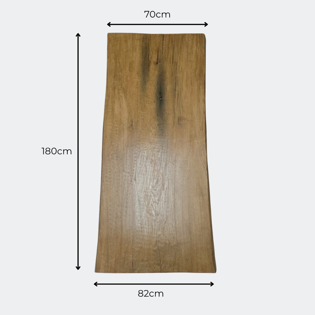 Reclaimed Oak Butcher Table | 11cm Thick Live Edge