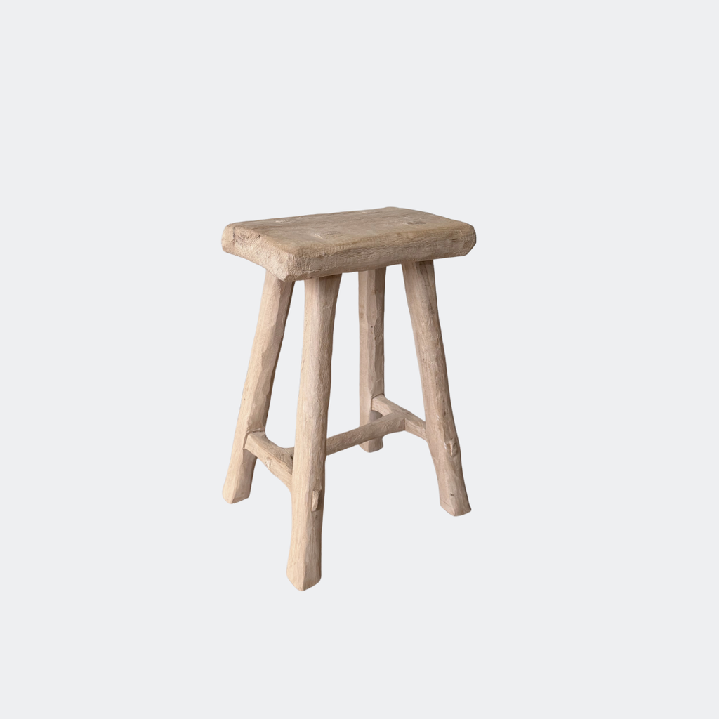 Handmade Oak Rustic Stool