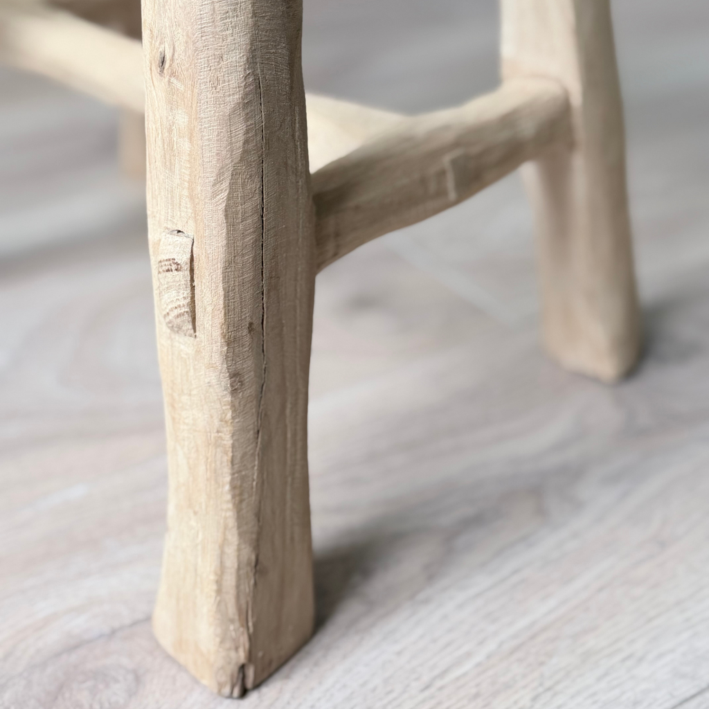 Handmade Oak Rustic Stool