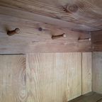 Vintage Solid Oak Wardrobe with Drawers