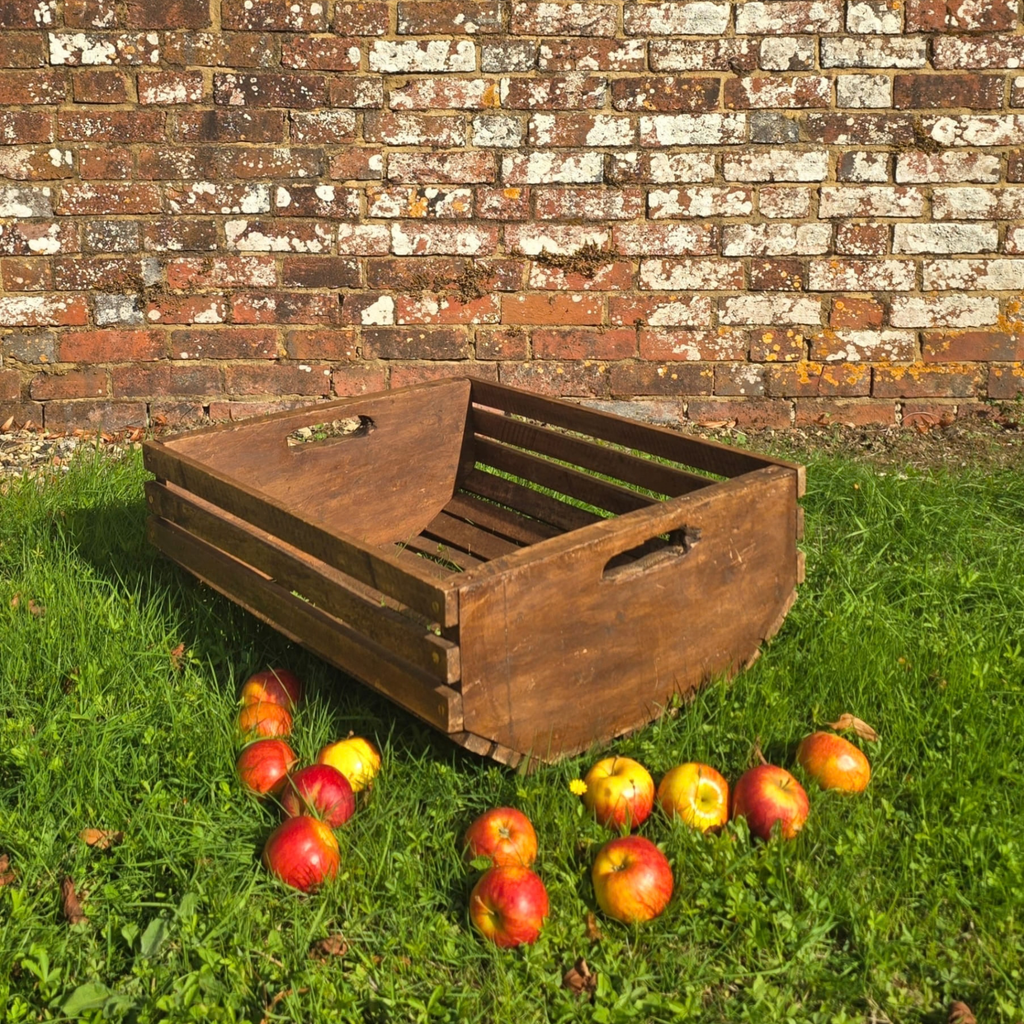 Slatted Orchard Crate, Reclaimed Wood