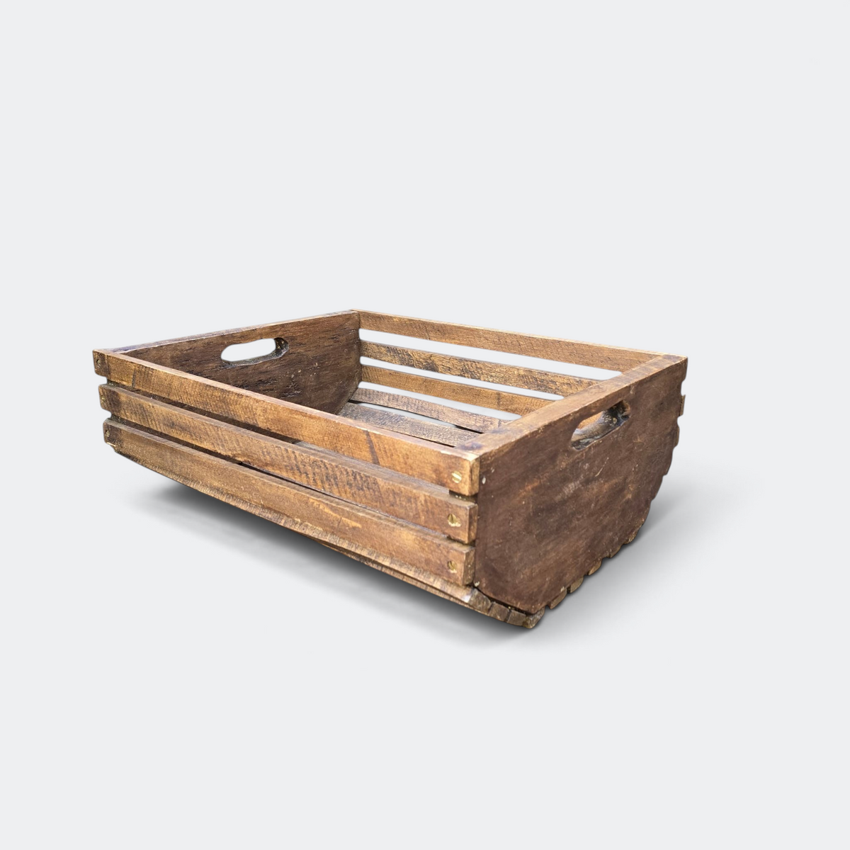 Slatted Orchard Crate, Reclaimed Wood