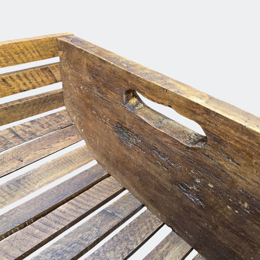 Slatted Orchard Crate, Reclaimed Wood