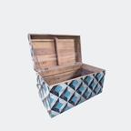 Hand-Painted Wooden Storage Box