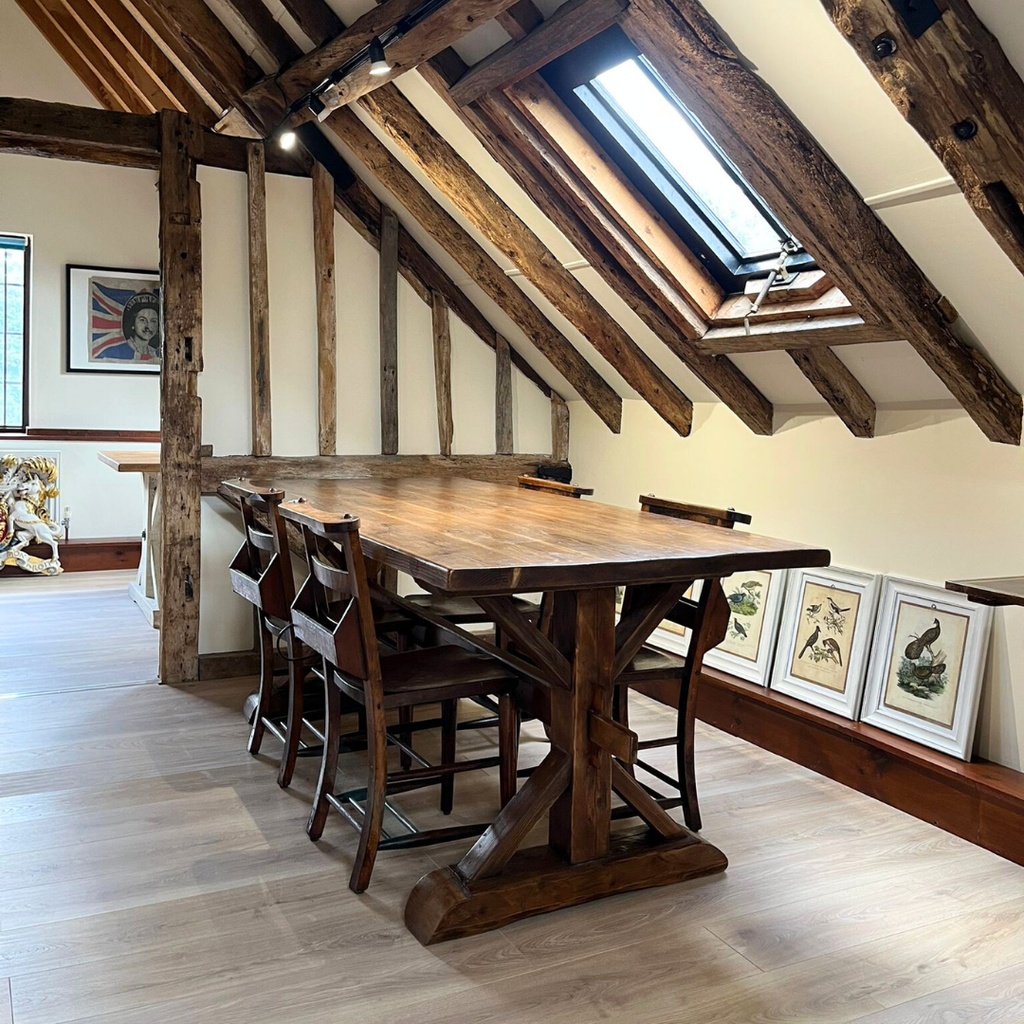 Reclaimed Pine Farmhouse Dining Table - Country Living