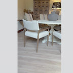 Round Rustic Pedestal Dining Table