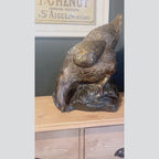 Cast Iron Chicken Sculpture