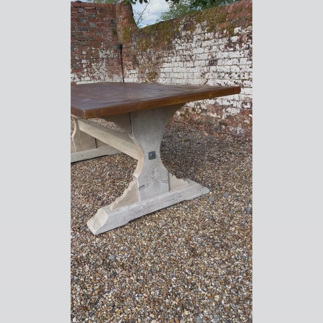 Handmade UK Pine Farmhouse Dining Table - Country Living