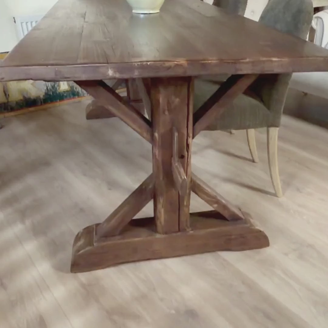 Reclaimed Pine Farmhouse Dining Table - Country Living