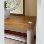 Rare Reclaimed Oak Butcher's Table | Handmade in France | 11cm Thick Live Edge