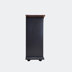 Black Twelve-Drawer Chest of Drawers — Handmade Solid Wood Storage