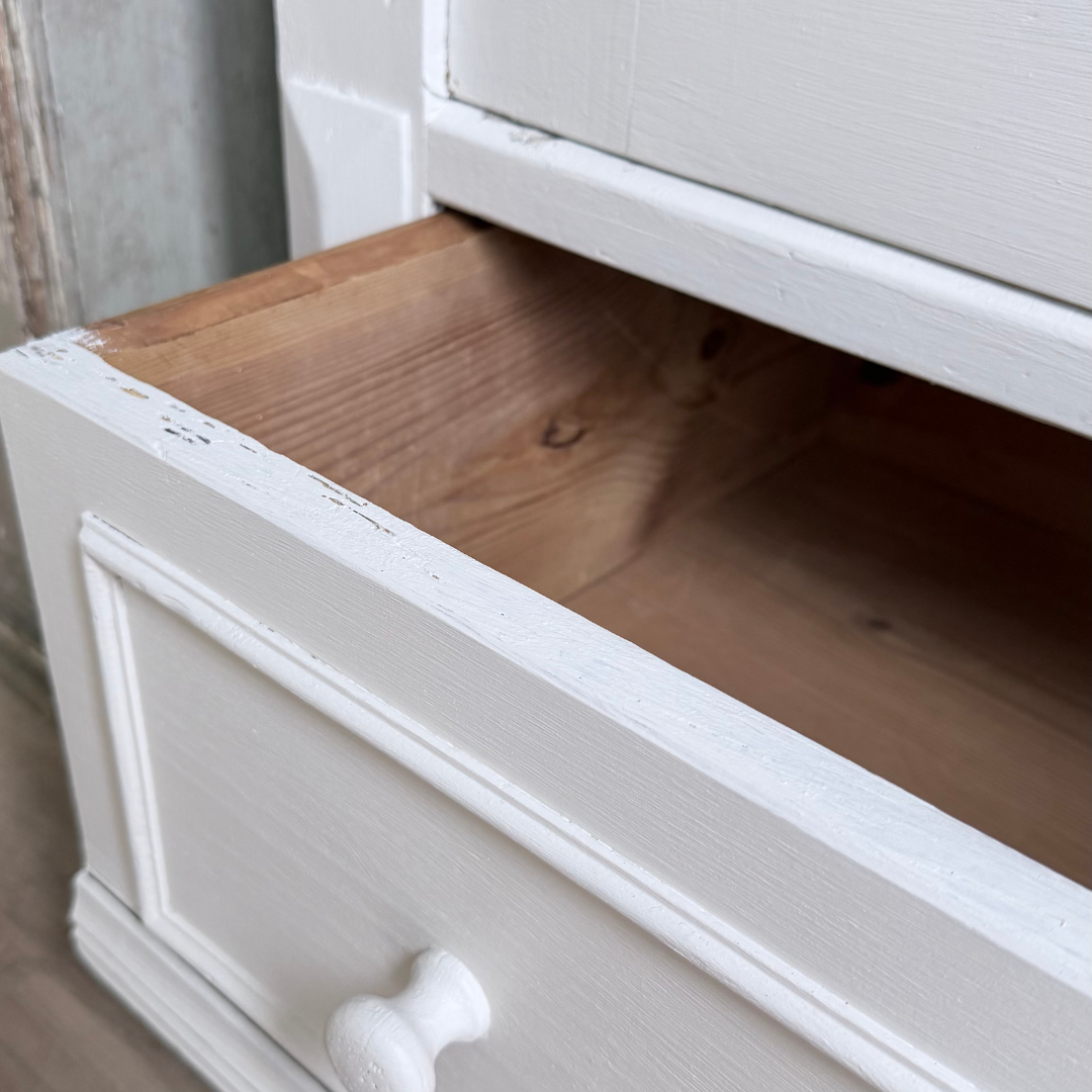 White Vintage Reclaimed Pine Cabinet