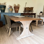 Antique Wide Top Farmhouse Dining Table - Country Living