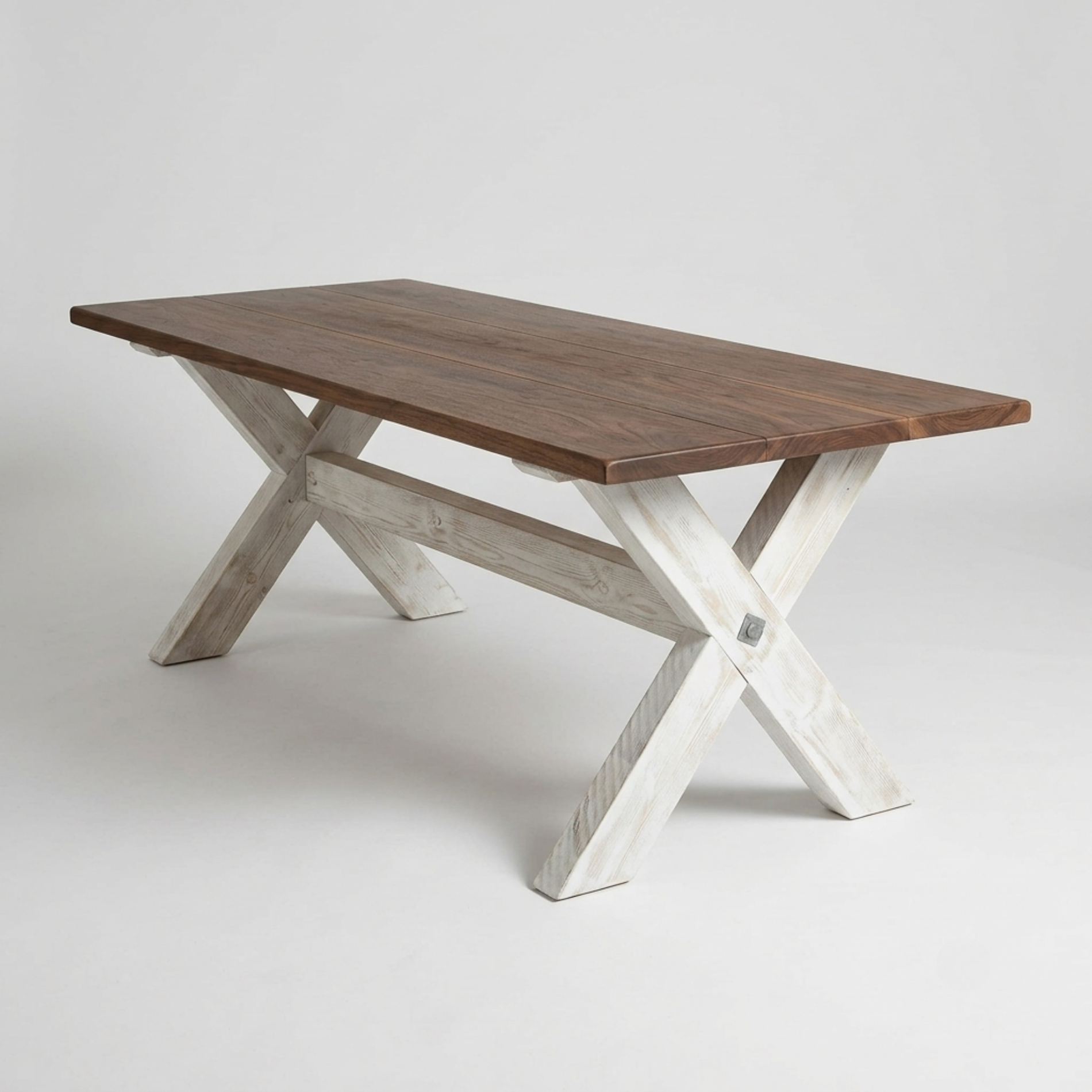 X-Frame Farmhouse Dining Table | Seats 6–10