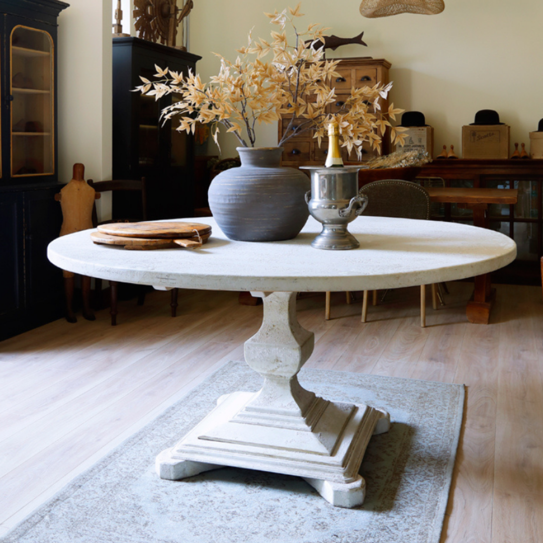 The Provence Pedestal Round Dining Table
