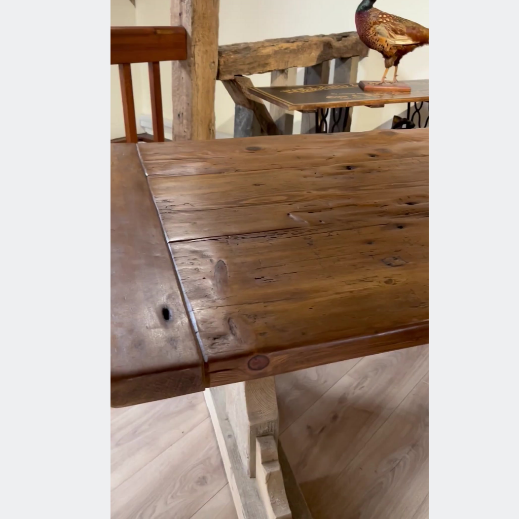 Reclaimed Pine Farmhouse Dining Table - Country Living