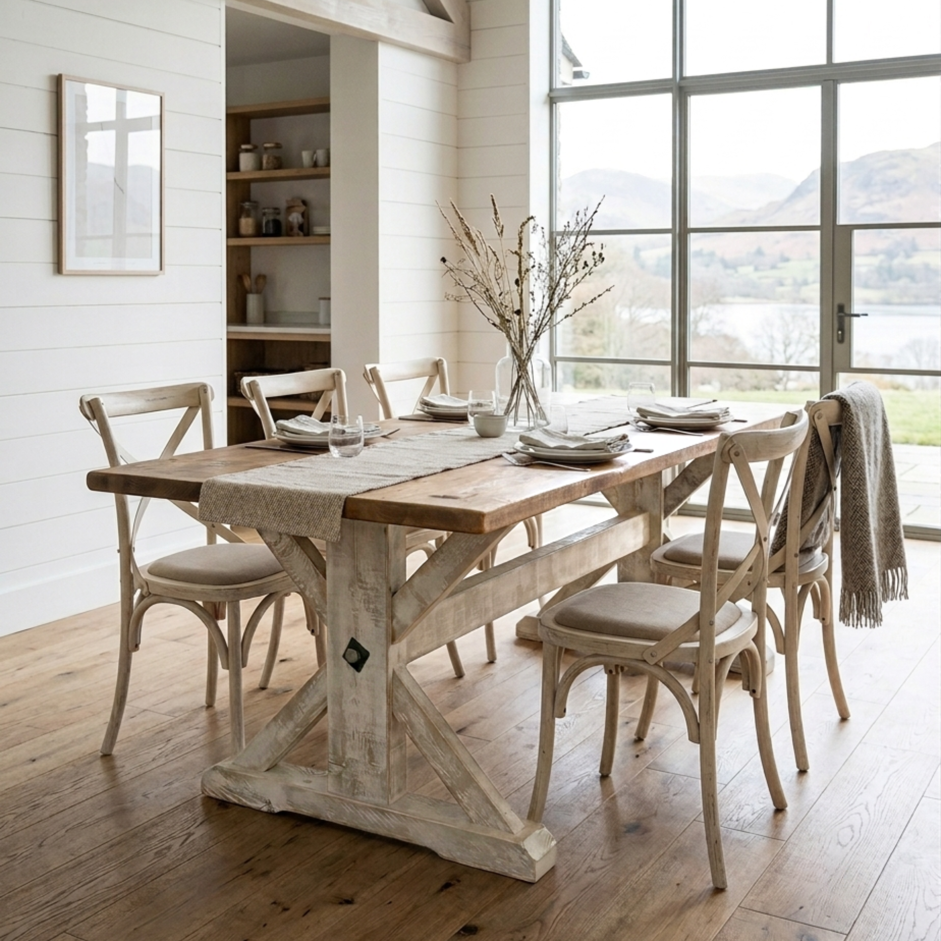 Priory Farmhouse Dining Table | Seats 6–10