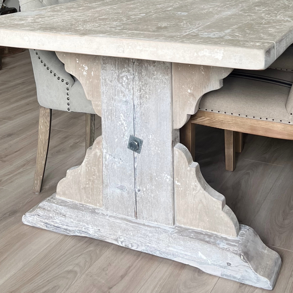 THE COTSWOLD | Hand-Carved Reclaimed Pedestal Dining Table