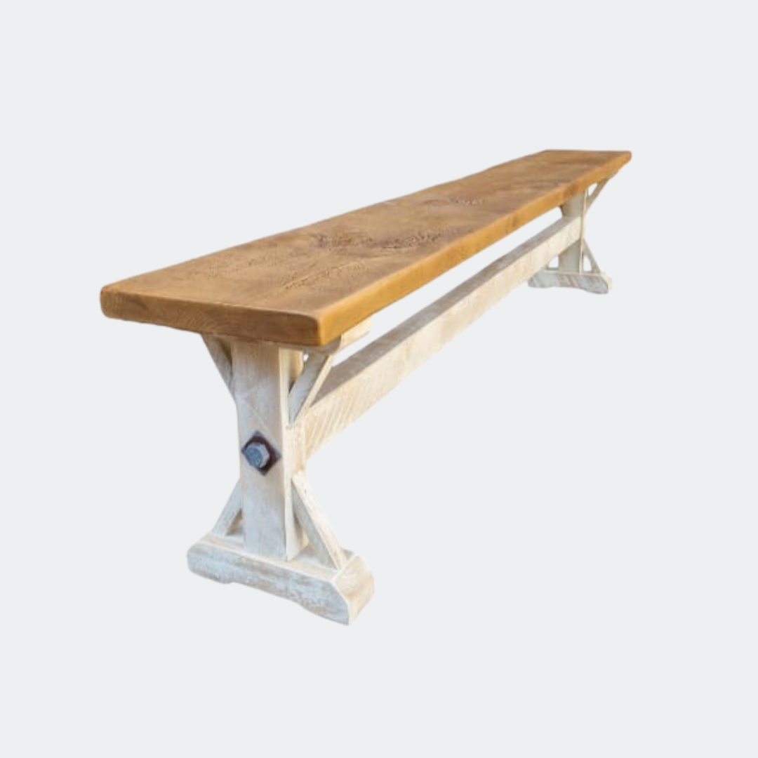 Rustic Wooden Table Bench