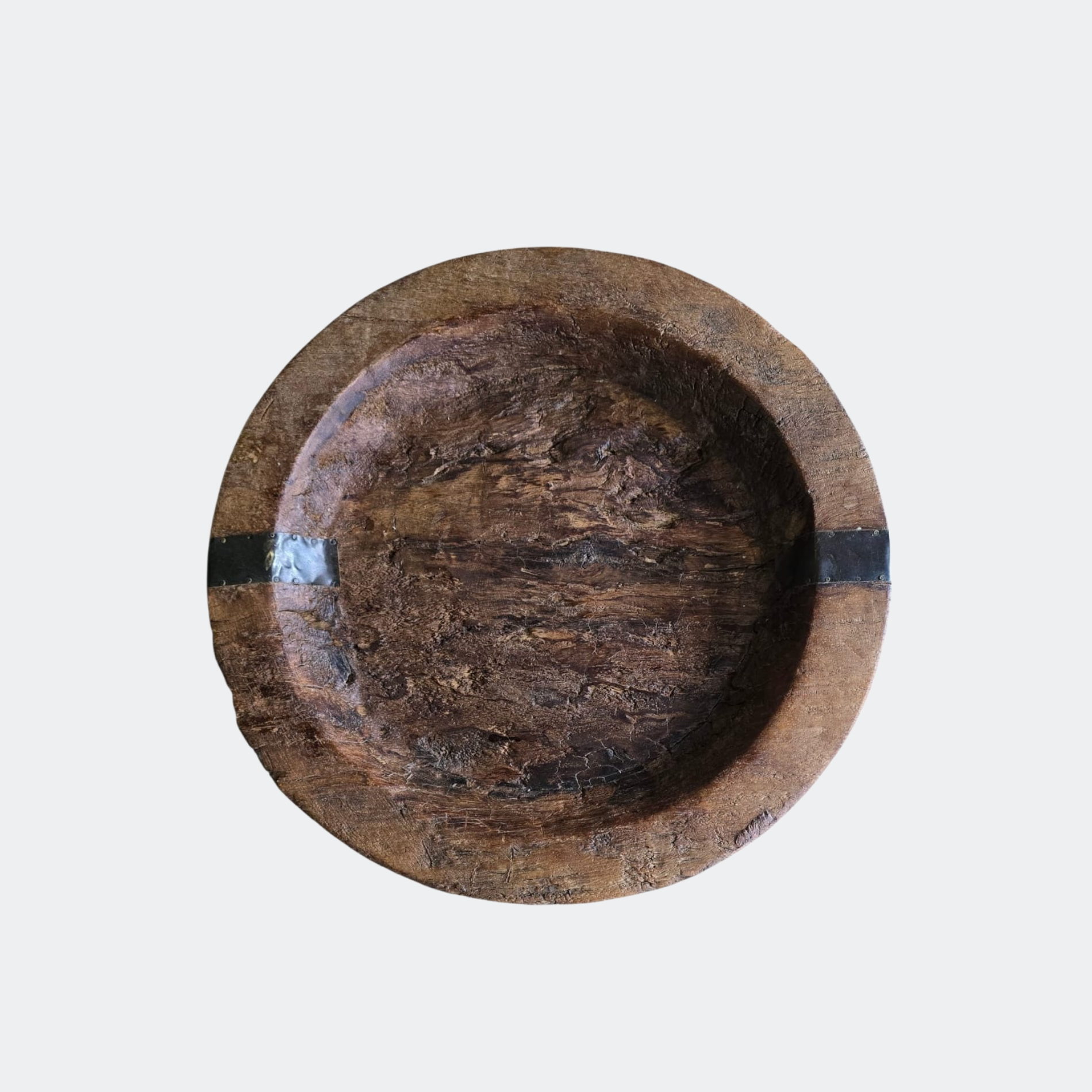 Vintage Rustic Wooden Decorative Bowl