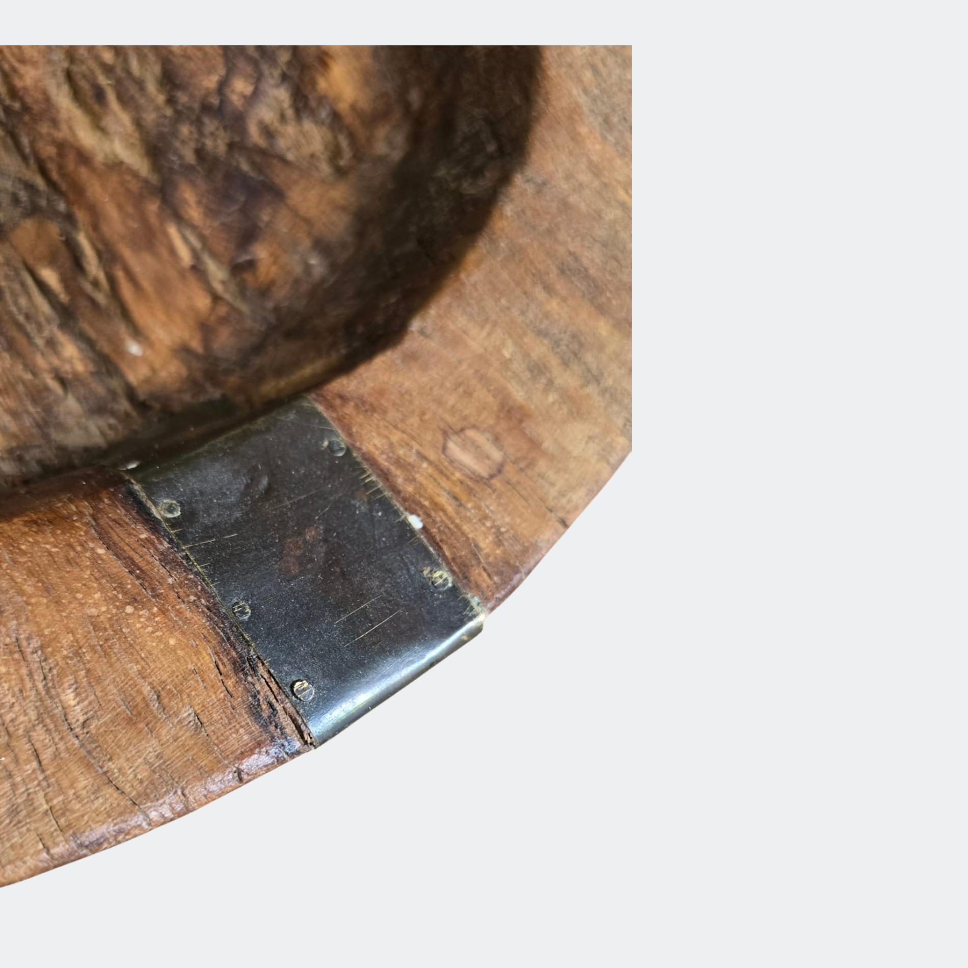 Vintage Rustic Wooden Decorative Bowl