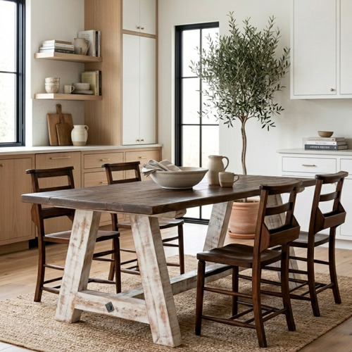 A-Frame Farmhouse Dining Table | Seats 6–10