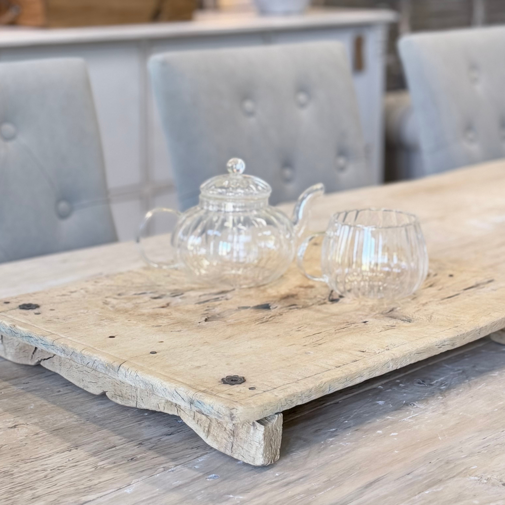 Reclaimed Wood Rustic Tray Stand Medium