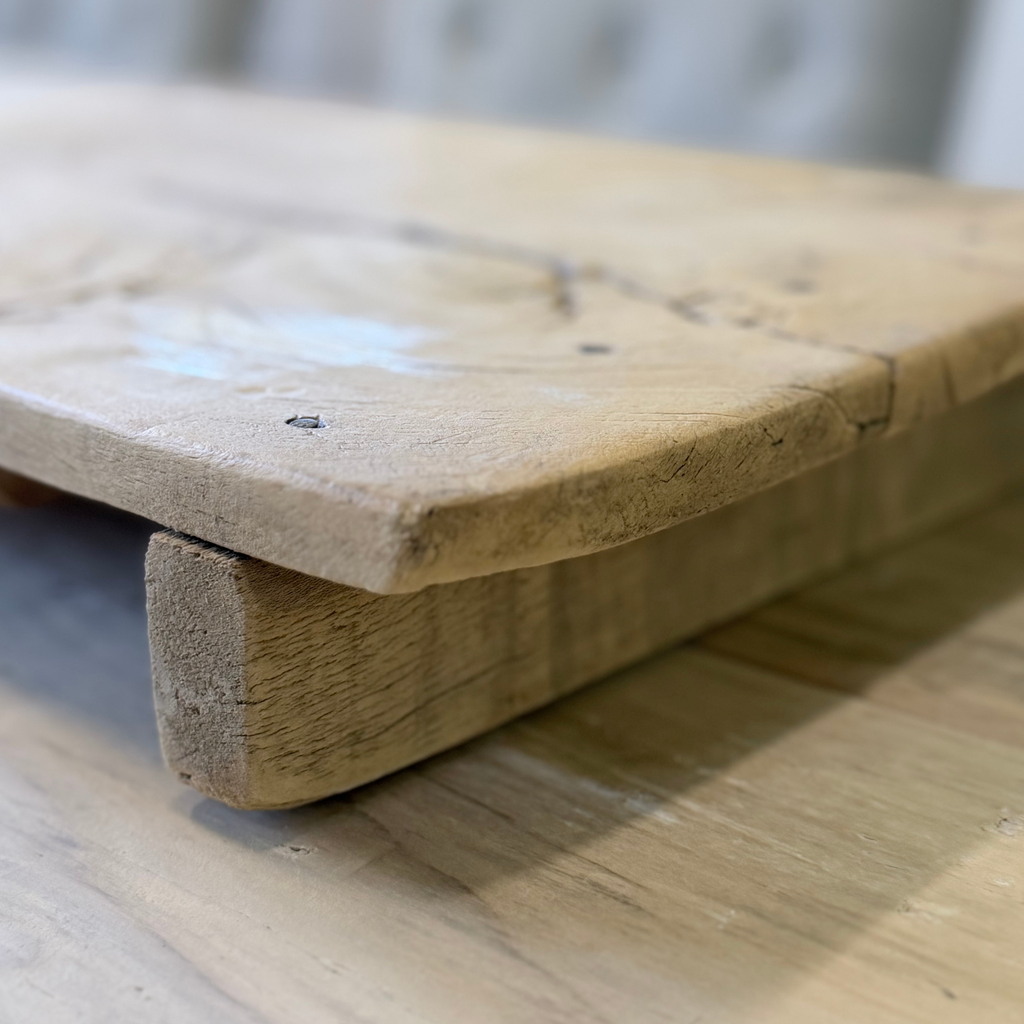 Reclaimed Wood Rustic Tray Stand