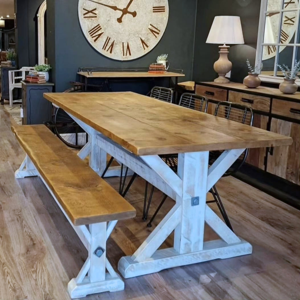 Priory Farmhouse Dining Table | Seats 6–10