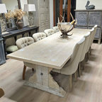 Handcrafted 10-Seater Rustic Dining Table – Farmhouse Table Made in UK