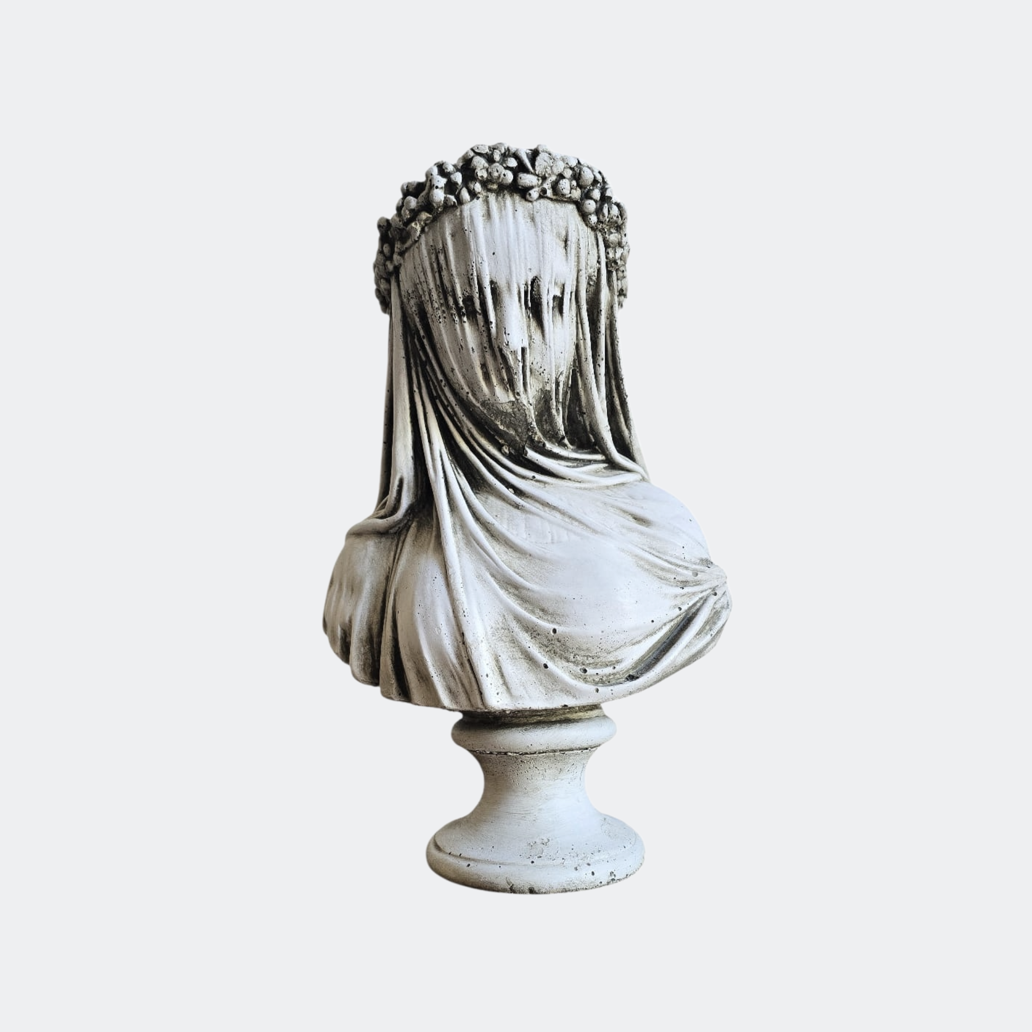 Veiled Woman Bust Sculpture