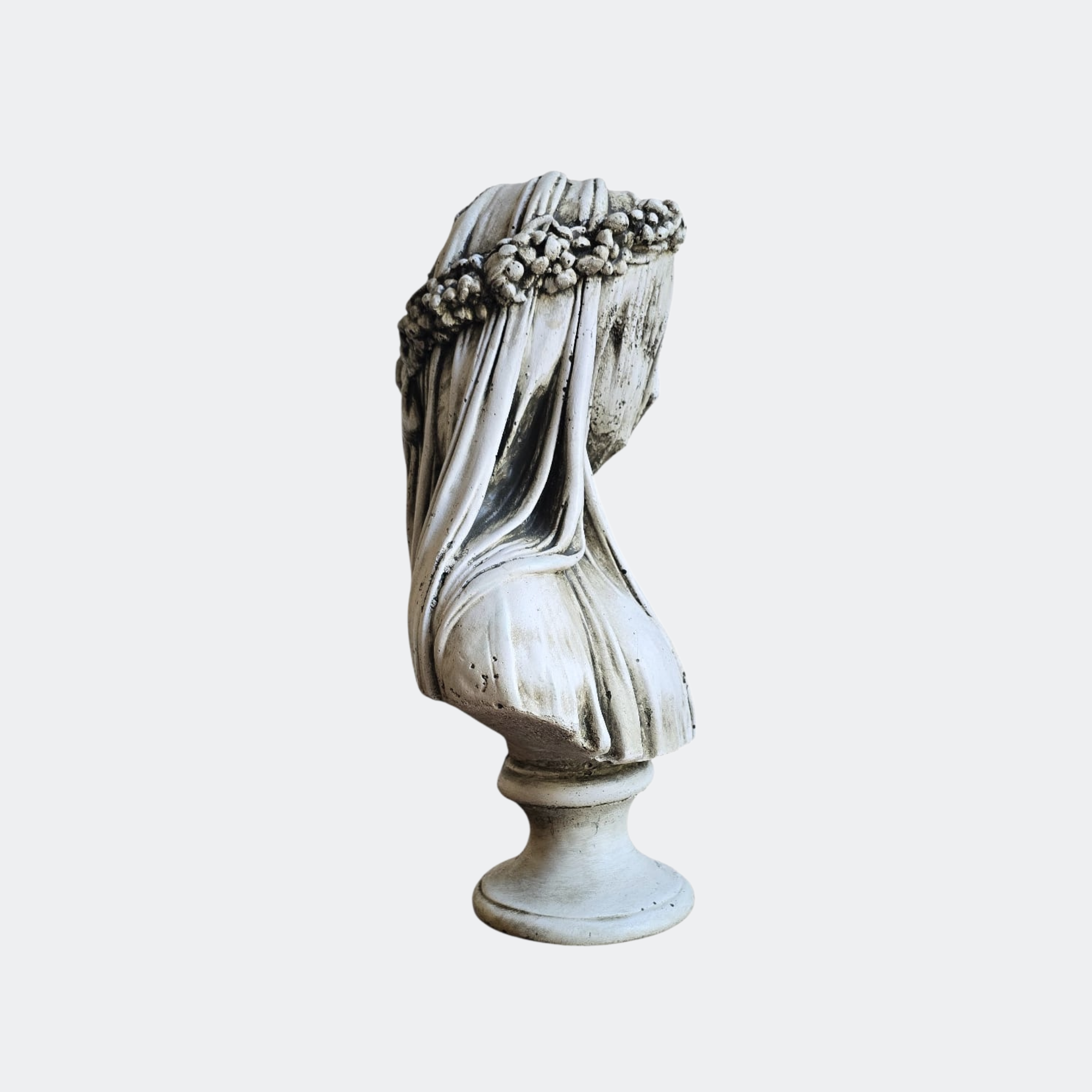 Veiled Woman Bust Sculpture