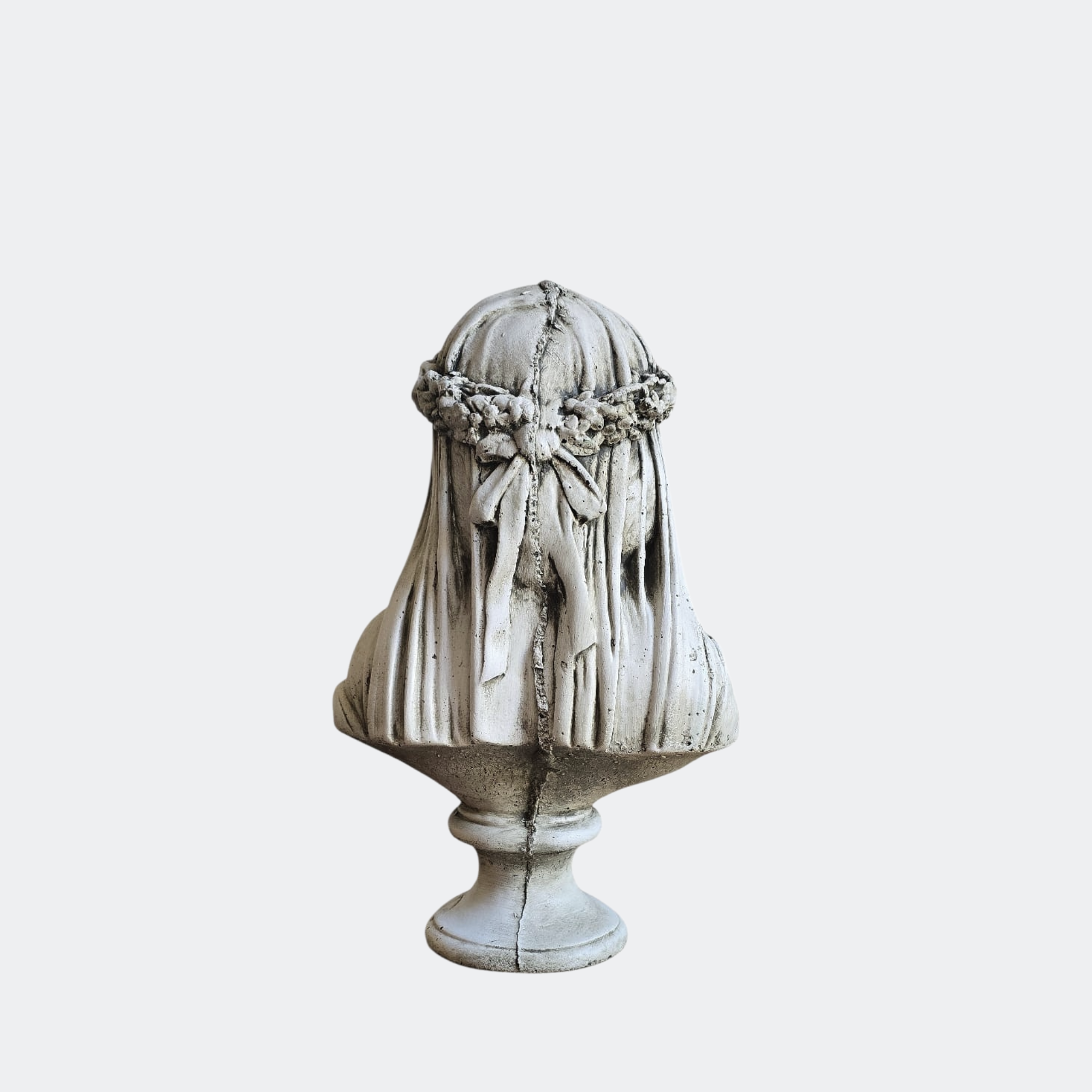 Veiled Woman Bust Sculpture
