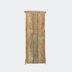 Reclaimed Pine Storage Unit with Industrial Tub 4 Drawers